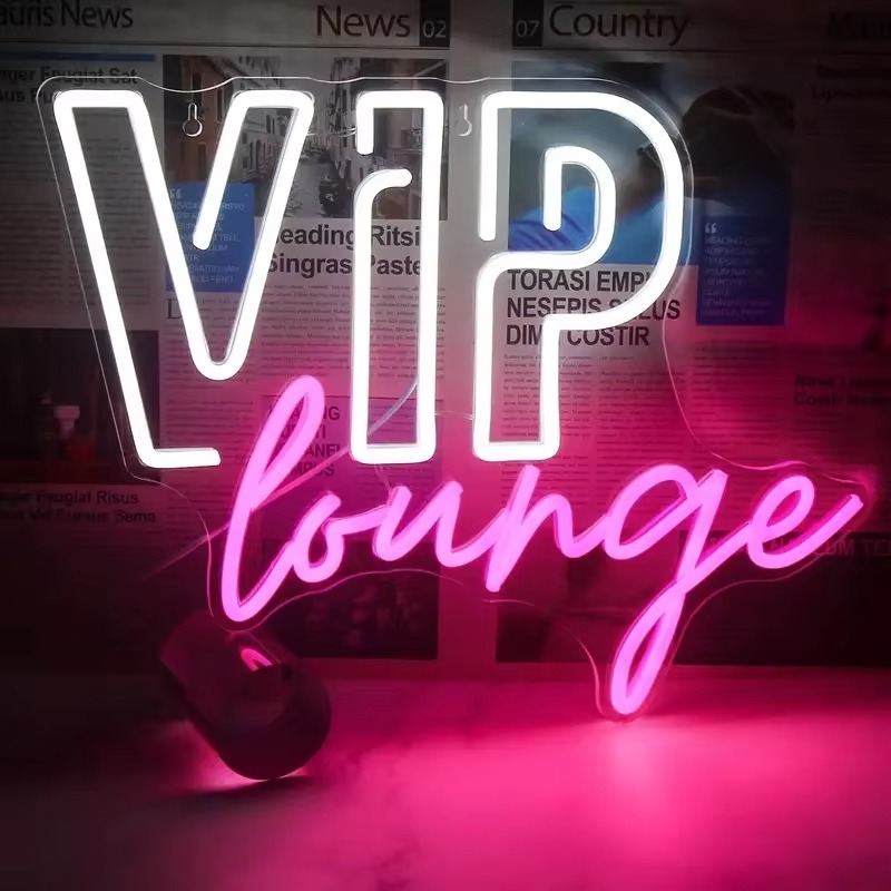 VIP Lounge Neon Sign for Wall  - đánh giá và giá Home Bar Lounge