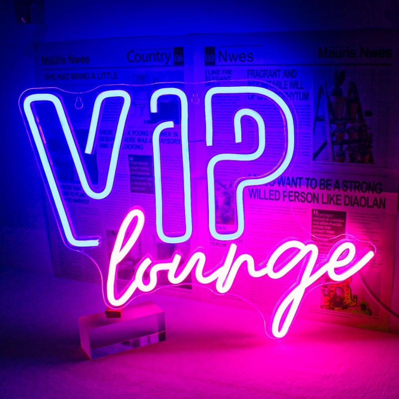 VIP Lounge Neon Sign for Wall  - đánh giá và giá Home Bar Lounge