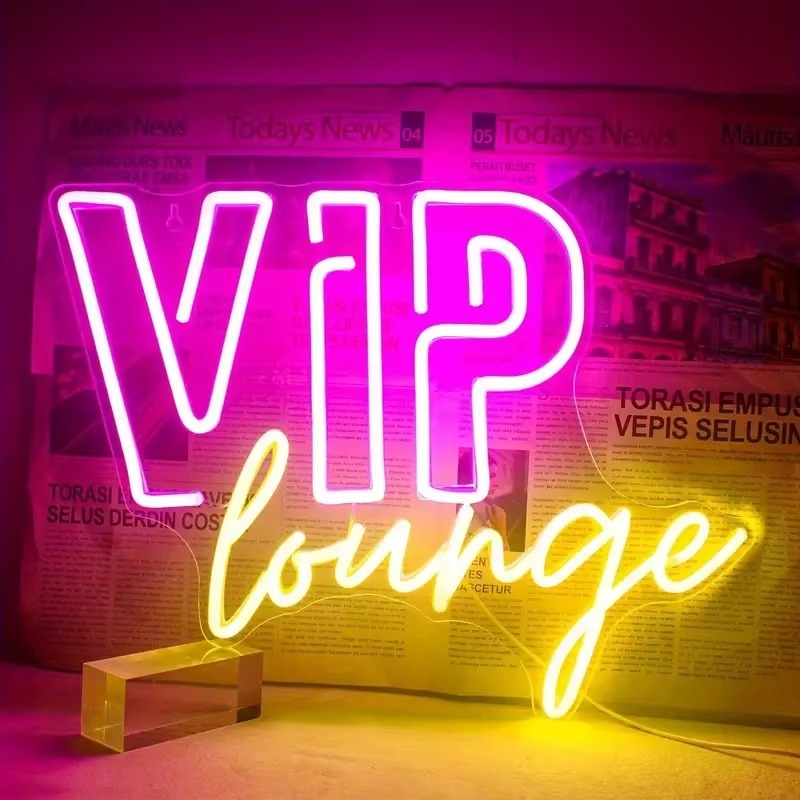 VIP Lounge Neon Sign for Wall  - đánh giá và giá Home Bar Lounge