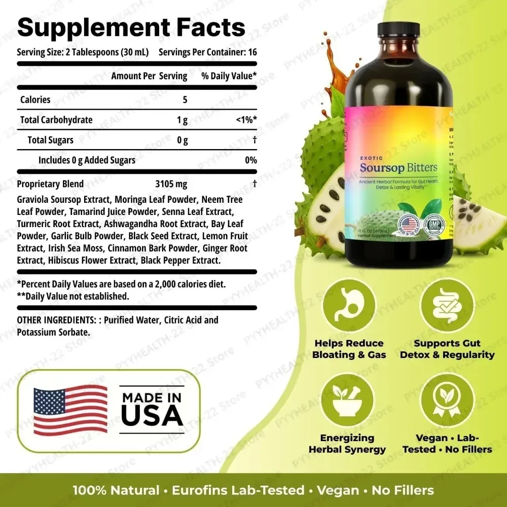 Soursop Bitters Liquid for Dig - đánh giá và giá Bitters Bottle Set