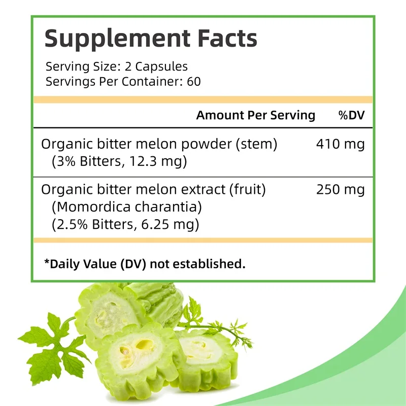 Bitter Melon Capsules - Weight - đánh giá và giá Bitters Bottle Set