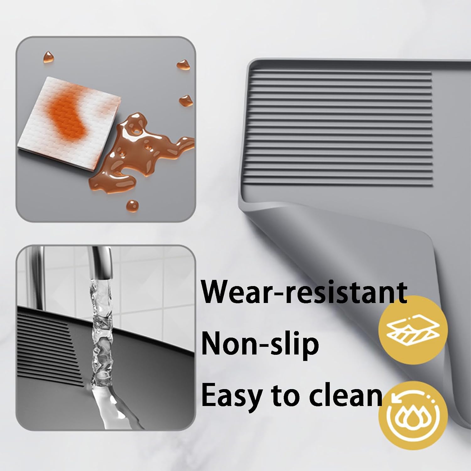 3-In-1 Silicone Coffee Mat Mul - đánh giá và giá Bar Mat Rubber